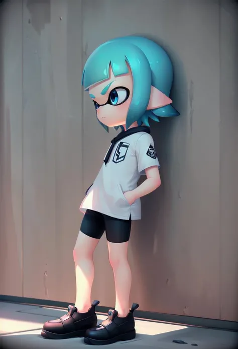 <lora:HerrscherAGGA2023_SD_Splatoon_Inkling_LORA_V1:0.7>
(1boy:1.2), solo, very short hair, short sleeves, closed mouth, blue eyes, standing, cowboy shot, outdoors, shorts, day, pointy ears,
signature, blue hair, from side, short shorts, shirt, shadow, bla...