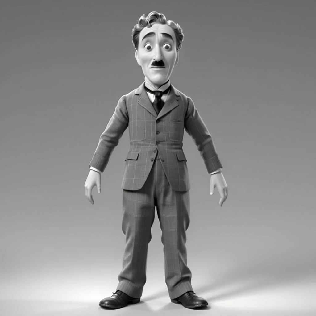 <lora:SDXL Chaplin films The Great Dictator-000001:0.8>
Chaplin films, best quality, high quality, highres, masterpiece,  sharpening, 3D, animated, full body, 
looking at viewer, dynamic pose, hello,