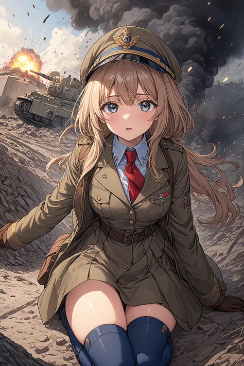 ultra-detailed,(best quality),((masterpiece)),(highres),original,extremely detailed 8K wallpaper,(an extremely delicate and beautiful),
anime,
,
BREAK
thick outlines,comics,photorealistic,perfect hands,masterpiece:1.2,world war battlefield,world war 2,tren...