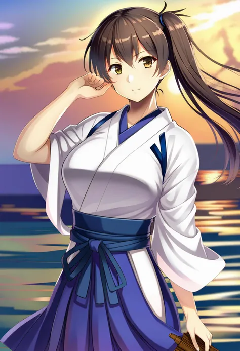 kaga (kancolle) <lora:kaga_xl:0.7>