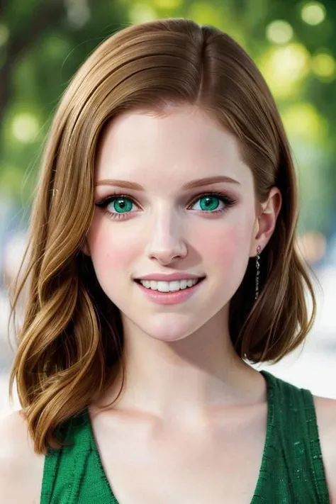 (masterpiece, 8k), portrait of a young woman, (Anna Kendrick:1.0), (Natalie Portman:0.9), (Emma Stone:0.7), detailed eyes, detailed face, (green eyes), big smile