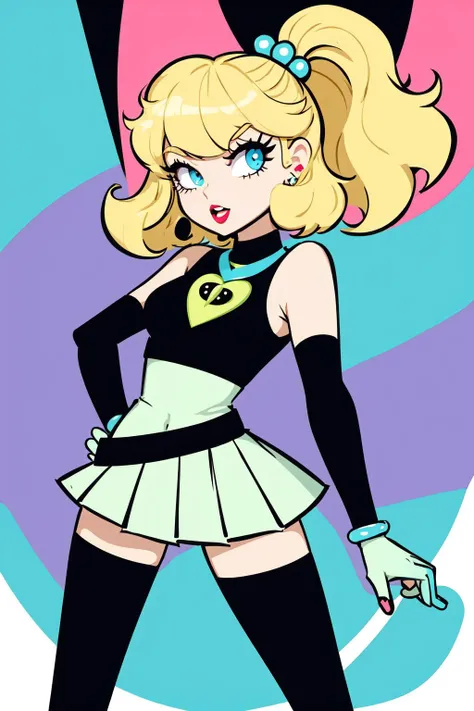 powerpuff girls style, Taylor Swift, illustration