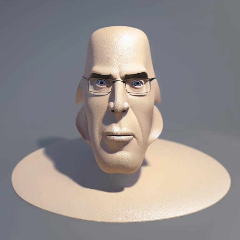 3d render of a man with square glasses and jowls, albino, highres, cinema4d, autodesk maya, variant:cobson<lora:soy_diffusion_lora:1>