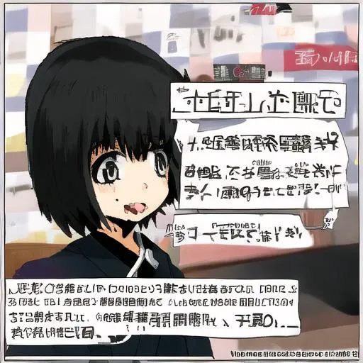 1girl, drunk face, (cross necklece), black suit, black hair, medium hair,  no background, japanese text,  <lora:shittyOekakiJaggy_v10:1>,