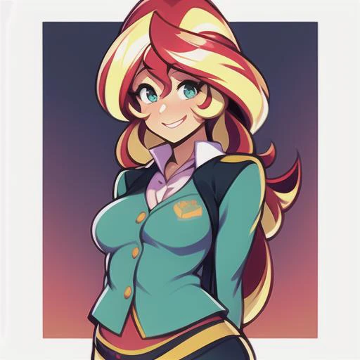 1girl, sunset-shimmer