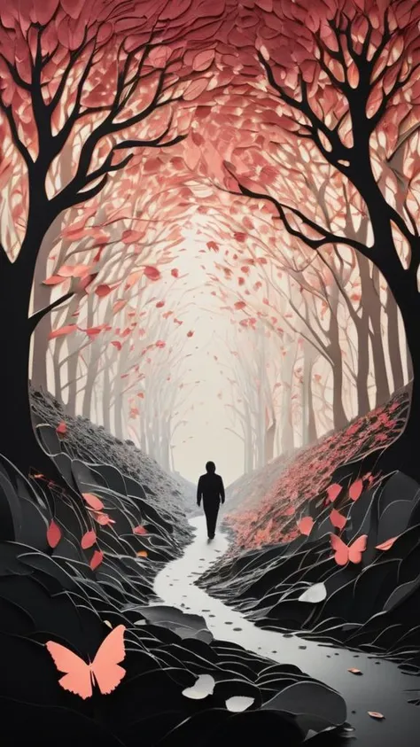 each photo seems to be a vivid paper -cut painting,meticulous petals,both leaves and branches show unique visual effects,