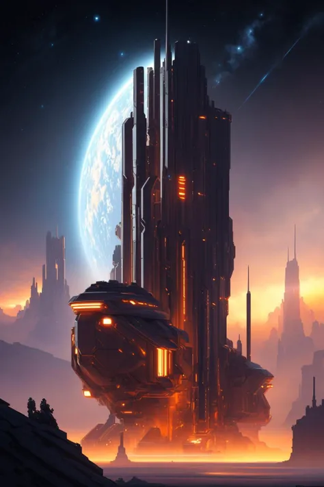 oil on matte canvas, sharp details, the expanse scifi spacescape ceres colony, intricate, highly detailed, digital painting, rich color, smooth, sharp focus, illustration, Unreal Engine 5, 8K, art by artgerm and greg rutkowski and alphonse mucha