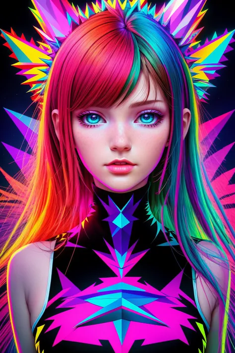 psychedelic art style (high quality, best quality, sharp focus:1.5), 1girl, woman, <lora:MAMS:0.75>,