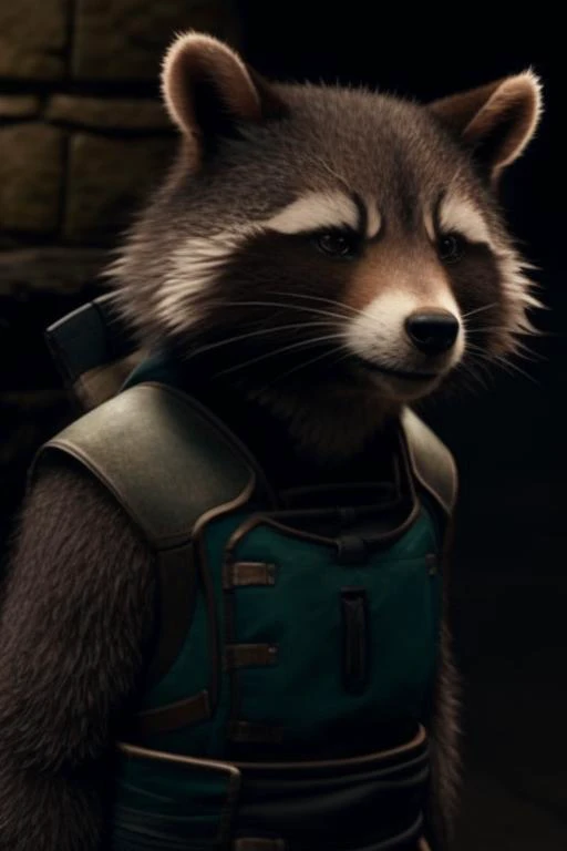 rocket raccoon in guardians of the galaxy