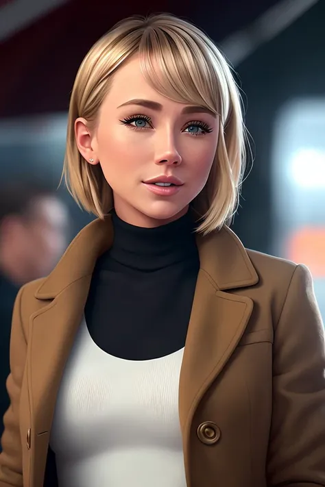 photo of sexy (s4runderwood:0.99), a woman as a movie star, modelshoot style, (extremely detailed CG unity 8k wallpaper), photo of the most beautiful artwork in the world, professional majestic oil painting by Ed Blinkey, Atey Ghailan, Studio Ghibli, by Je...