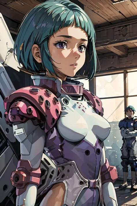 (masterpiece, best quality), 1girl, <lora:miharuga:1> miharuga, pilot suit, gloves