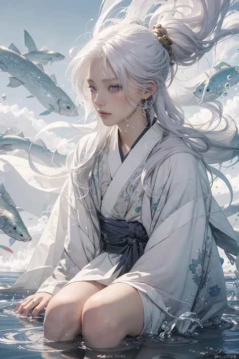 (masterpiece:1.2), best quality,PIXIV, splashing ink,
1girl,solo,white hair,long hair,purple eyes,Stream, stone, sitting,hanfu,
 <lora:splashing ink_20230807094909:0.9:MIDD>