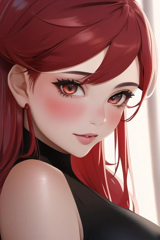 1girl, closeup, red hair, yiqiang, <lora:YiQiang-v1:0.7>, masterpiece, best quality, highres,