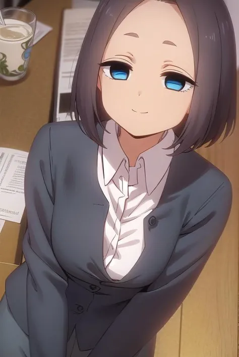 monatsukishiro, <lora:mona tsukishiro s1-lora-nochekaiser:1>,
mona tsukishiro, short hair, blue eyes, brown hair, (forehead:1.2), smile,
BREAK skirt, shirt, long sleeves, white shirt, collared shirt, vest, pencil skirt, office lady,
BREAK indoors, office,
...