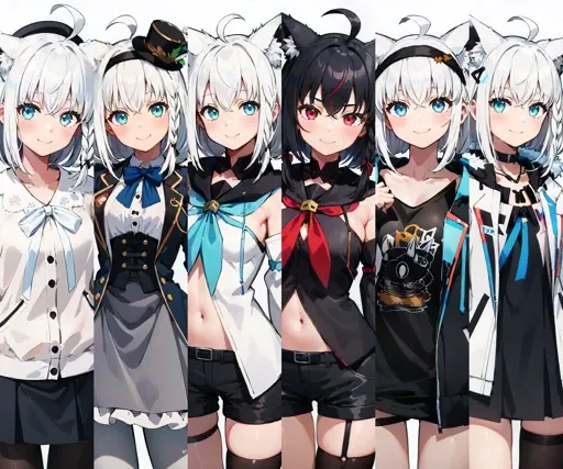 Shirakami Fubuki (Hololive Gamers) 9 outfits