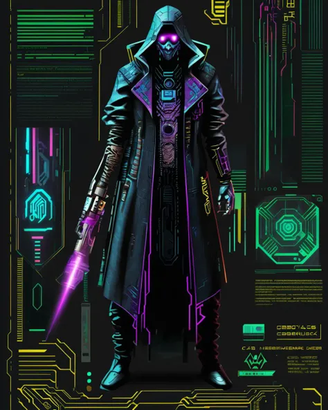 cyberpunk graphics, (( a cyberpunk warlock ))<lora:cybergraphic_sdxl:1.0>