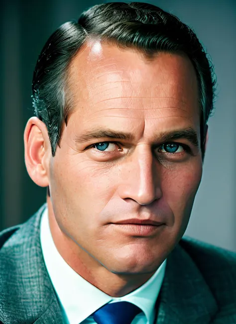 portrait of sksman, background court epic (photo, studio lighting, hard light, sony a7, 50 mm, matte skin, pores, colors, hyperdetailed, hyperrealistic), <lyco:Paul Newman:1.0>