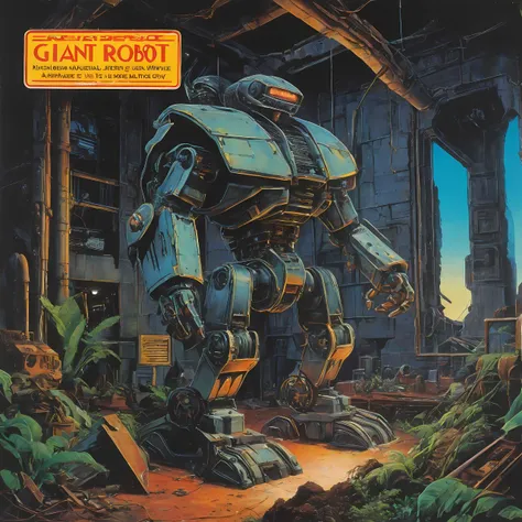 a vinyl album with, vinyl, record jacket, vinyl cover from 1988,  album cover art, top-rated, top - rated, 80s, album art, 

 
Giant robot ruins, overgrown machinery, mechanical wildlife, colossal debris, Alien marketplace, strange vendors, floating wares,...