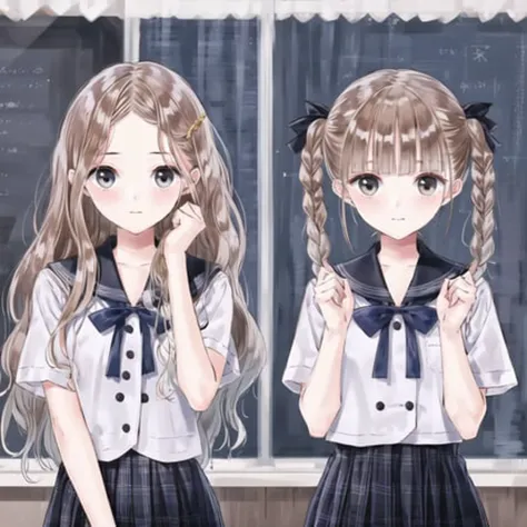 Shijou Yuzuki & Shijou Raimu - Blue Reflection