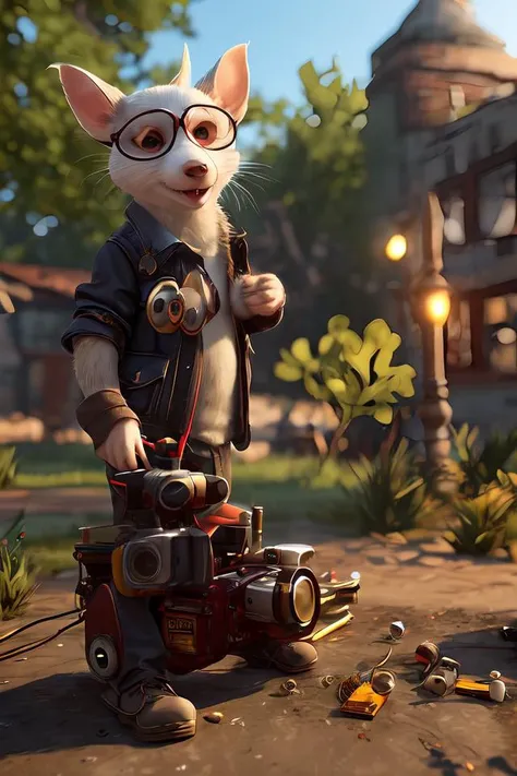 stuart little,electronics, motors, wires, buttons, lcd, artstation trending, unreal engine 5 <lora:add_detail:0.5> <lora:more_details:0.25> <lora:FantasyWorldV1:0.25>