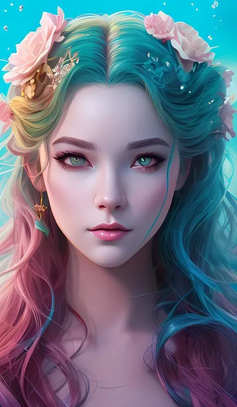 a portrait of a beautiful april oneil mermaid, art by lois van baarle and loish and ross tran and rossdraws and sam yang and samdoesarts and artgerm and saruei, digital art, highly detailed, intricate, sharp focus, trending on artstation hq, deviantart, un...