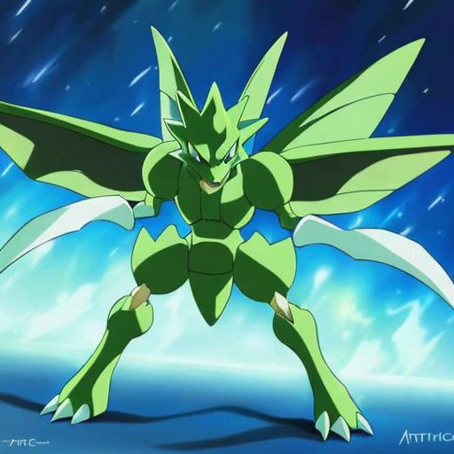 a close up of a green and white pokemon character standing in the snow