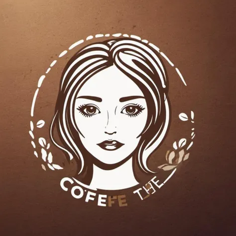 Concept art logo of a womans face, coffee shop logo,<lora:olcooke_xl_1_standard_wo_cap-000060:1>