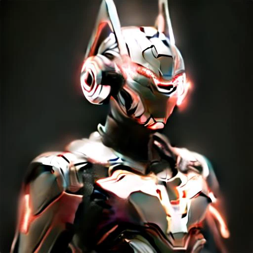 simple background, black background, robot, red armor,  <lora:mechaMjstyle_v10:1>, looking at viewer,