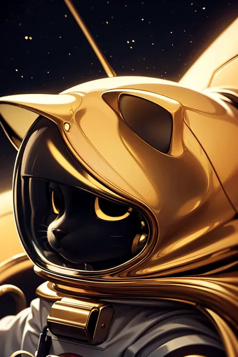 a close up of a cat in a space suit with a helmet