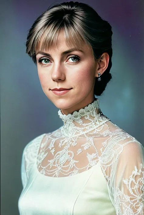 photo of beautiful (EPJ1llD4nd0:0.99),A stunning portrait of an elegant woman wearing a sophisticated turtleneck dress, her hair styled in a glamorous updo. The lighting accentuates her features, creating a sense of allure and grace. The artwork draws insp...