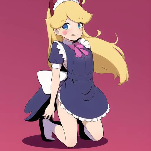 1girl, solo, star butterfly,full body,maid,<lora:LR-star butterflyTEST:0.75>