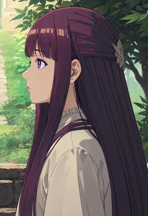 (safe:1.10), best quality, masterpiece, highres, solo, (fern_sousounofrieren:1.10), profile, from side, upper body, anime_style, 20 <lora:fern_sousounofrieren:0.80>