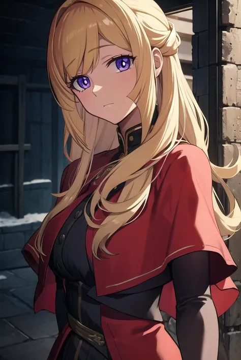 kudeliaainabernstein, <lyco:kudeliaLYCORIStest:1>,
kudelia aina bernstein, (purple eyes:1.1), long hair, blonde hair, bangs, blunt bangs,
BREAK gloves, dress, red dress, white gloves, capelet, gown, red gown, apricot, black apricot,
BREAK looking at viewer...