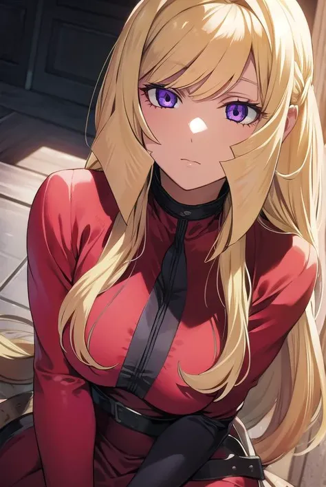 kudeliaainabernstein, <lyco:kudeliaLYCORIStest:1>,
kudelia aina bernstein, (purple eyes:1.1), long hair, blonde hair, bangs, blunt bangs,
BREAK gloves, dress, red dress, white gloves, capelet, gown, red gown, apricot, black apricot,
BREAK looking at viewer...