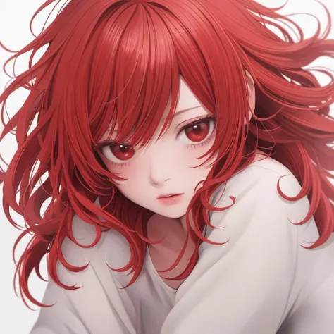 girl with red hair, soft,