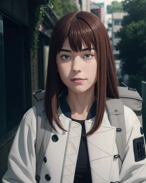 <lora:TengokuDaimakyouV2:0.8> KIRUKO (TENGOKU DAIMAKYOU),
brown hair, nose freckles, white jacket, black shirt, grey backpack, (asian:0.3),
bust portrait, facing viewer, , looking at viewer, closed mouth, smirk, grin,
(postapocalyptic japan,destroyed city...