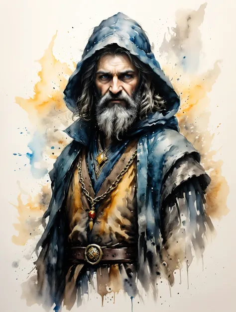 Thorin had a white beard and wore a sky-blue hood with a long silver tassel. Around his neck he wore a golden chain, upon which he attached his grandfathers key. He wore a belt of gold and jewels, and his stockings were yellow. He was also said to be quite...