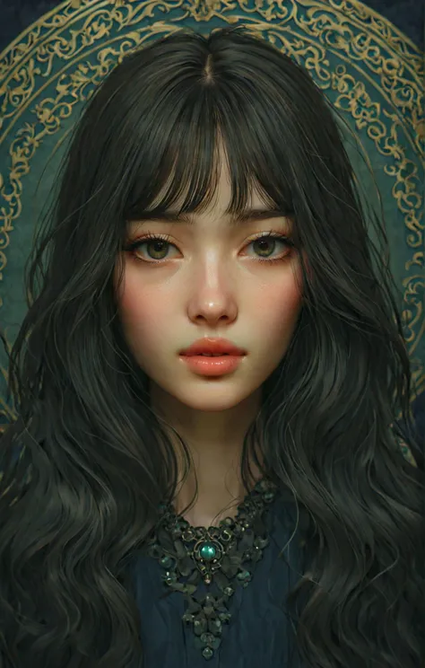 score_9, score_8_up, score_7_up, source_photo, realistic, Art Nouveau aesthetic, detailed face, stunning beauty, detailed skin, skin texture, skin pores, pastel colors, stunning detailed background. dark and moody, a mesmerizing blend of light and shadow. ...