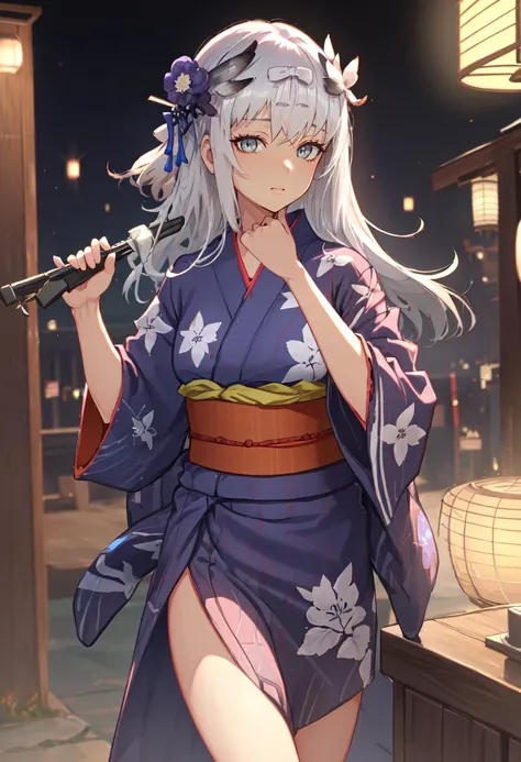 best quality, masterpiece, highres, solo, (bibeak_arknights:1.10), (yukata:1.30), (kimono:1.15), 15 <lora:bibeak_arknights:0.80>