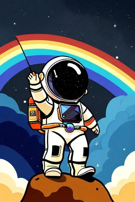 Wallpaper generator astronaut 03