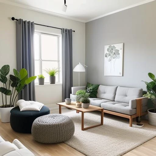 a close up of a living room with a couch