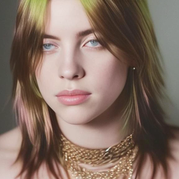 Billie Eilish blonde model