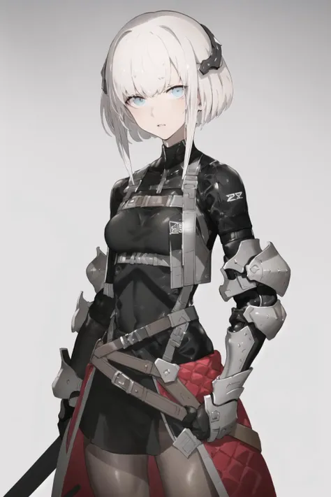 <lora:TechNecoV1.1:1:OUTALL>,1girl,solo,white hair,short hair, armor,sword,