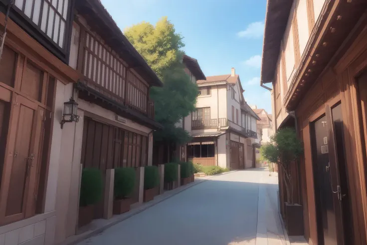 ((((ultra illustrated style:1.0)))),best quality,best animated,masterpiece,ray tracing, global illumination,Taishos romantic,building,looking at viewer, outdoors, 
 <lora:Taishos romantic-000006:0.7>