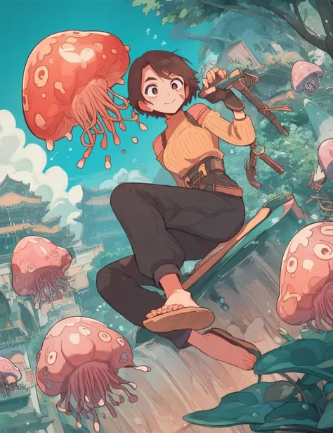 cute woman riding a Jellyfish in the Japan
score_8_up <lora:cutethings-PonyXL:1>