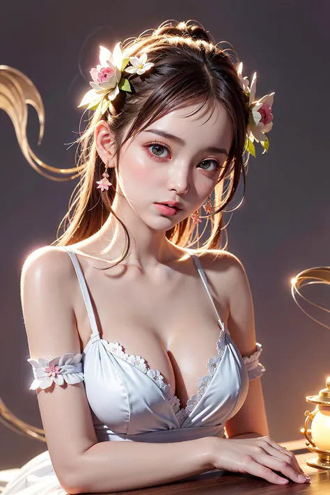 (bare shoulders:0.85),((Glowing ambiance, enchanting radiance, luminous lighting, ethereal atmosphere, mesmerizing glow, evocative hues, captivating coloration, dramatic lighting, enchanting aura)),1girl,masterpiece,best quality,1girl,(in smoke:1.1),(dynam...