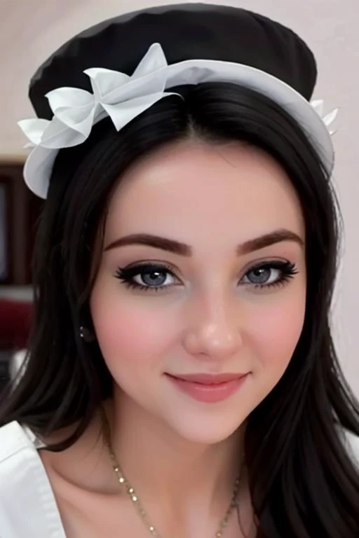 , photo of a woman, (epic) , ((maid hat, maid uniform, maid dress, living room, vacuum)), smiling, (lipstick, blush, eye shadow), ((best quality, masterpiece, extreme details, high resolution):1.2),((detailed eyes, beautiful eyes, detailed face, beautiful ...