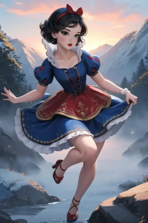 (masterpiece:1.2), (best quality), (ultra detailed), (8k, 4k, intricate),(full-body-shot:1), (highly detailed:1.2),(detailed face:1.2), (detailed background),detailed landscape, (dynamic angle:1.2), (dynamic pose:1.2), <lora:blancanieves:0.7>snowwhite, 1gi...