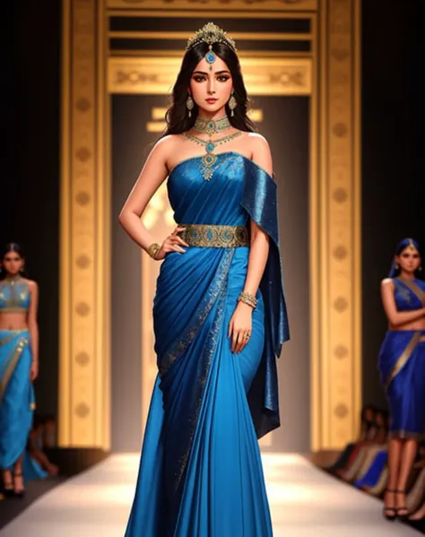 Western Indo Fusion Saree