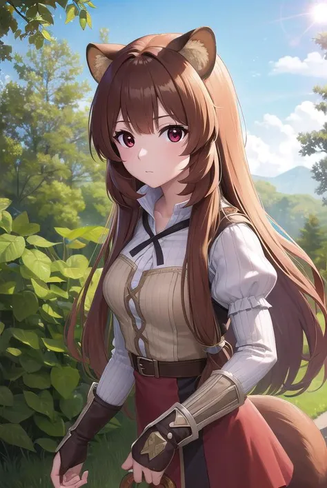 raphtalia, <lyco:raphtalia-lyco-nochekaiser:1>,
raphtalia, animal ears, brown hair, long hair, raccoon ears, raccoon girl, raccoon tail, (red eyes:1.5), tail,
BREAK arm garter, belt, brown belt, brown dress, dress, juliet sleeves, long sleeves, puffy sleev...